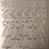 Sticker Nr.0853 Silber Weihnachten div. Motive Glocken Sterne Baum Komet