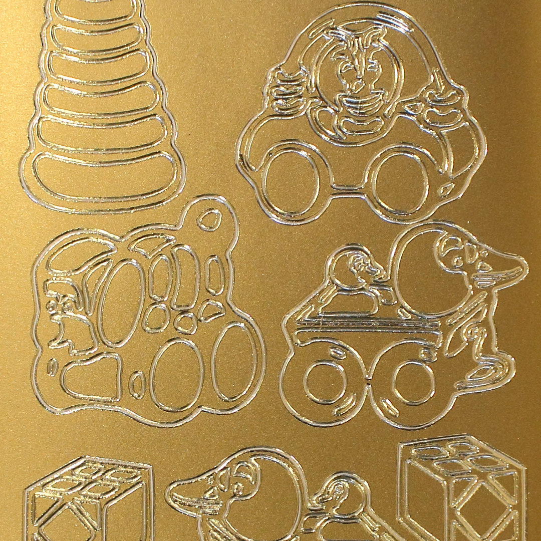 Sticker Nr.6351 Gold Baby & Kinder Spielzeug