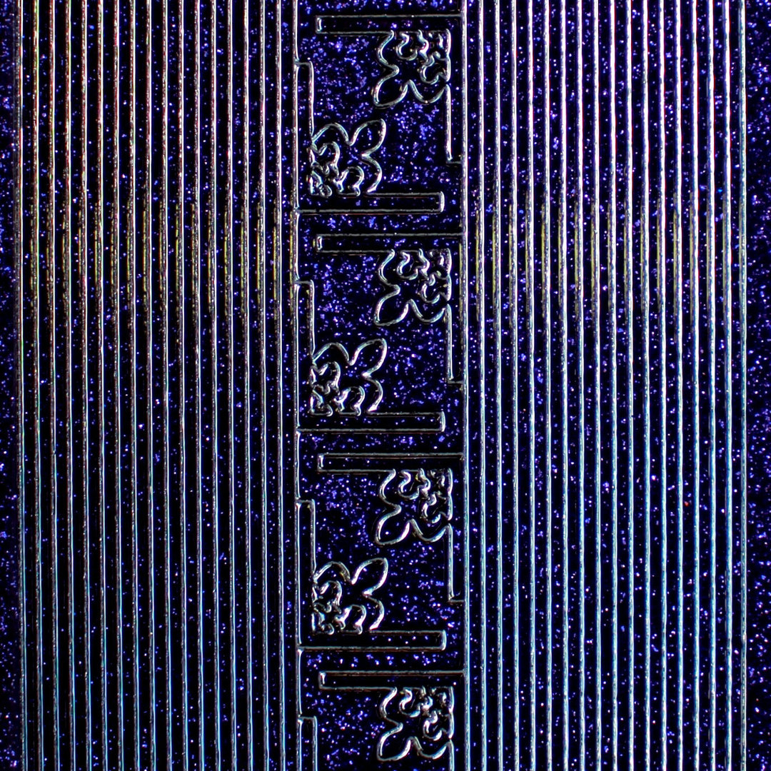 Glitzer Glimmer Sticker Nr.7004 Violet / Silber Linien und Ecken
