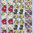 Geprägte Sticker Nr.8065A Blumen - Bordüren - Ecken mit Glitter
