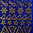 Glitzer Glimmer Sticker Nr.7070 Blau / Gold Weihnachten Ornamente