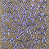 Glitzer Glimmer Sticker Nr.7074 Gold / Silber Sternen MIX