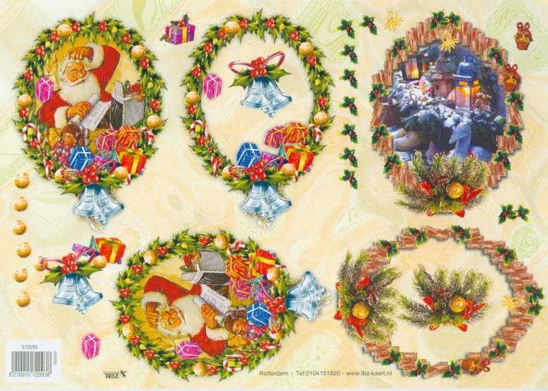 3D Schneidebogen Nr.2093 geprägt TBZ Motive Weihnachten