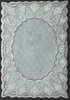 TBZ Kartenaufleger Nr.6005 Pergament Transparent Silberfolien Verzierung