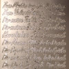 Sticker Nr.1178 Silber Text MIX verschiedene Anlässe deutsch