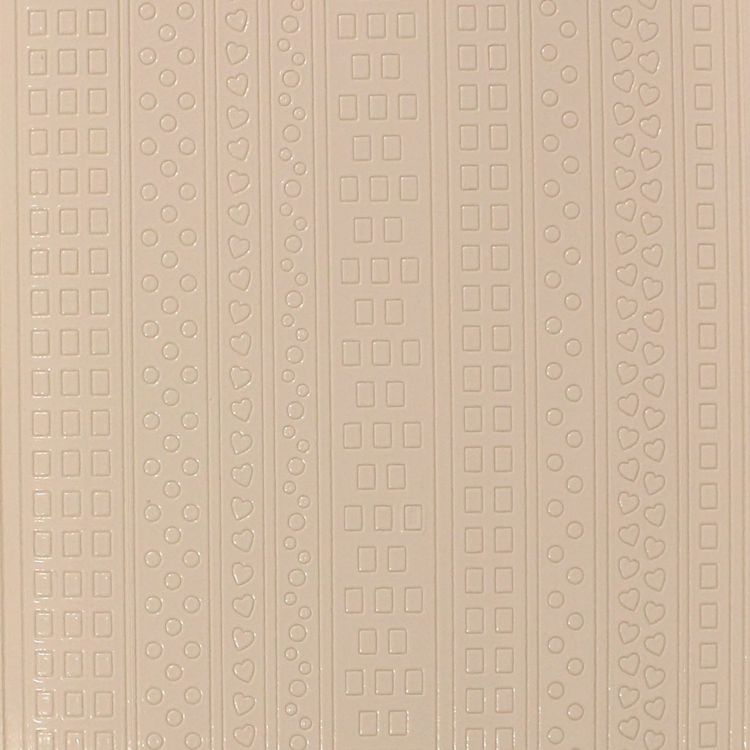 Sticker Nr.2570 Weiss Bordüren Füllung z.B. Herzen Punkte Rechteck positiv / negativ