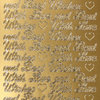 Sticker Nr.0327 Gold englisch Text With Love and Best Wishes