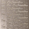 Sticker Nr.0414 Silber Text Schreibschrift Zur Konfirmation