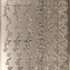 Sticker Nr.1877 Silber Weihnachten Bordüre Stern Kugeln