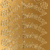 Sticker Nr.3506 Gold Schreibschrift Gute Besserung Halbkreis