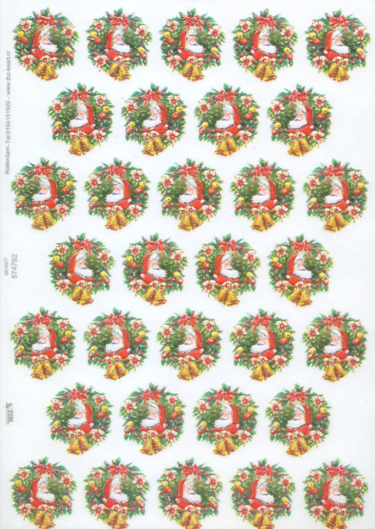 TBZ Transparentpapier Nr.4782 geprägt Weihnachten