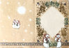 TBZ Pergament Transparent Karte genutet Nr.3071 geprägt Weihnachten