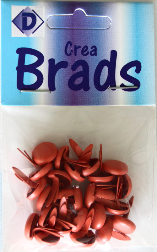 25 Crea Brads Musterklammern Nr.641 Papaya