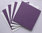 Kartenset 4 Quadratische Klappkarten Violett 225mg² + 4 Umschläge Elfenbeinweiss 90mg² Nr.118
