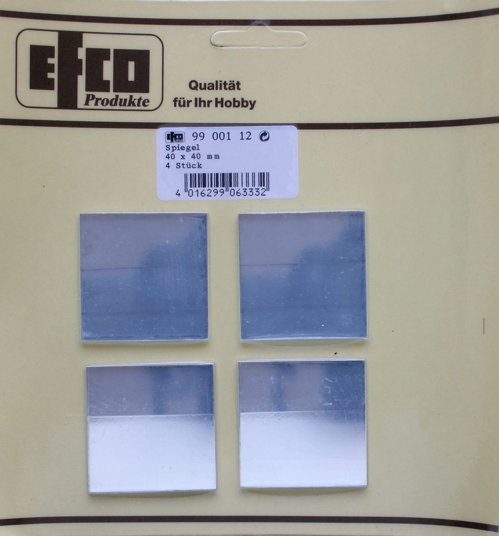 Efco - Deko Spiegel Nr.112 Quadrat 40 × 40 mm 4 Stk.