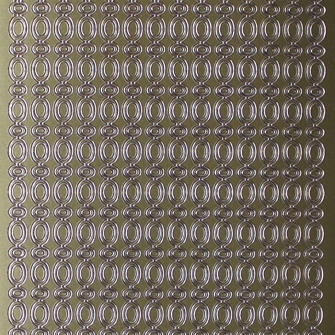 Sticker Nr.1063 Gold Ketten Bordüre ovale Glieder
