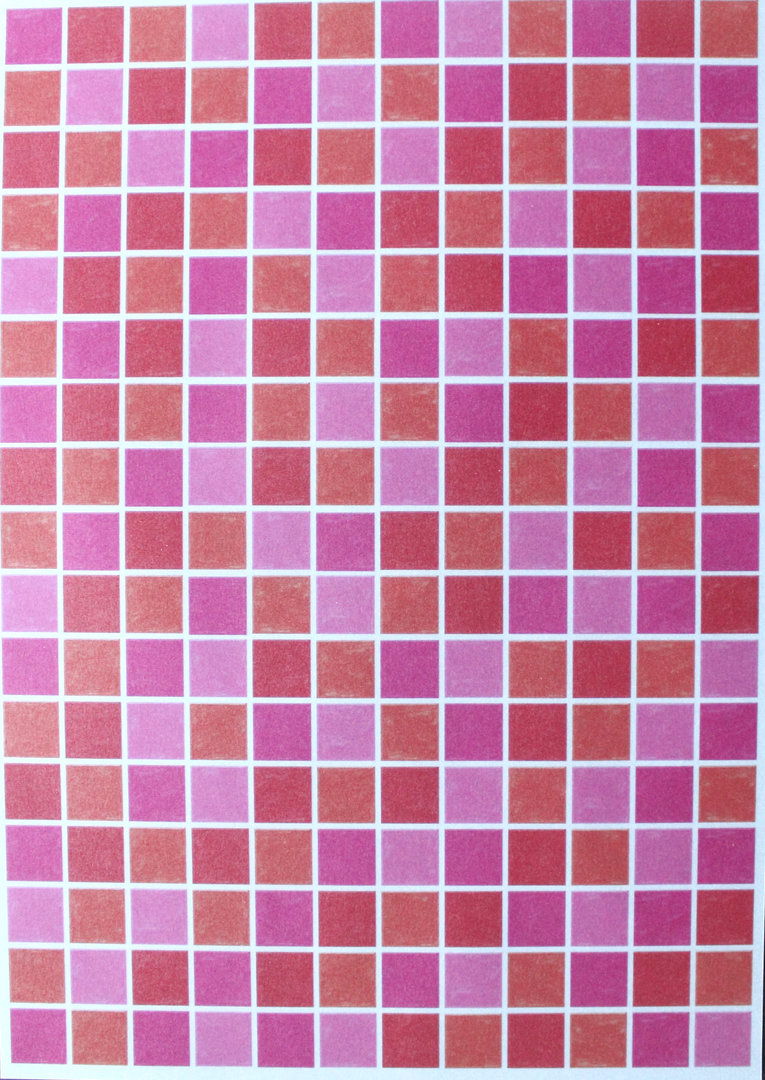 Pergamentpapier - Pergamano Vellum: Mosaik Rot - Orange A4 90g/m² 1 Blatt