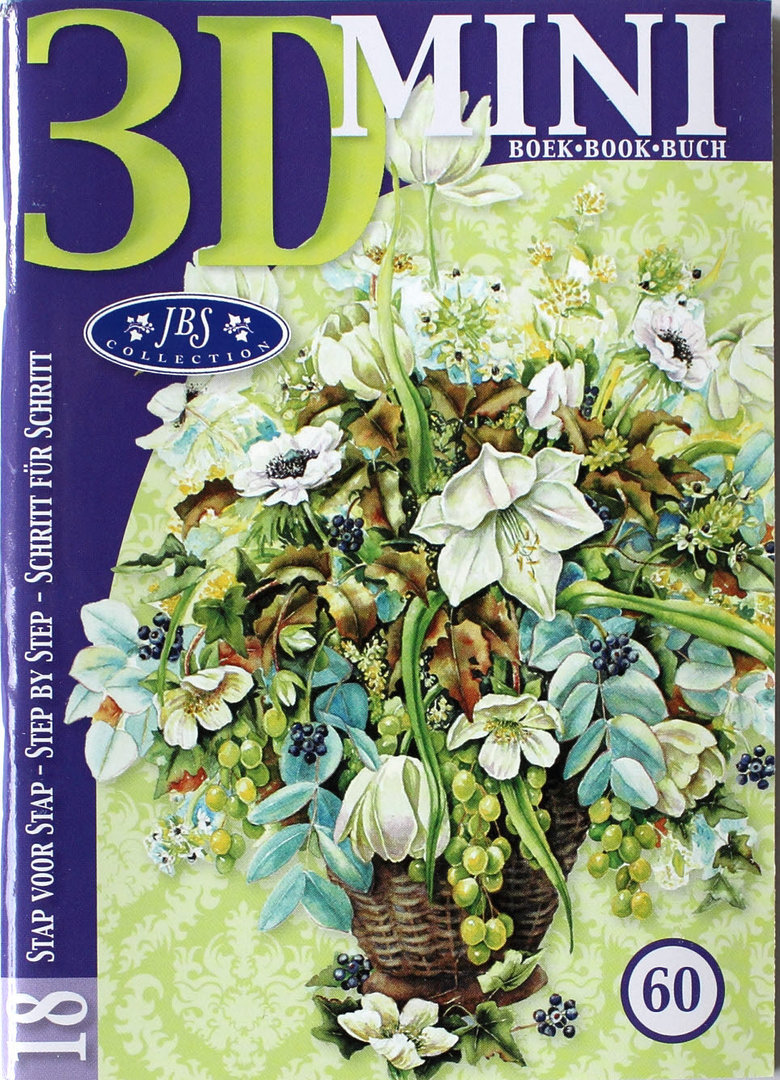 3D Mini Buch Nr.60 JBS - Collection Blumen Motive
