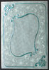 TBZ Kartenaufleger Nr.6021 Pergament Transparent Blau metallic Folien Verzierung