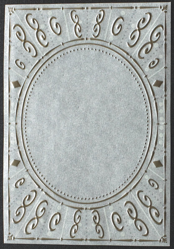TBZ Kartenaufleger Nr.6024 Pergament Transparent Silberfolien Verzierung