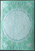 TBZ Kartenaufleger Nr.6033 Pergament Transparent Blau metallic Folien Verzierung