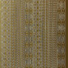 Sticker Nr.1036 Gold Bordüren - Oval - Punkte - Kette - Raute - positiv / negativ