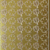 Sticker Nr.1977 Gold Glücksklee - Vierblättriges Kleeblatt