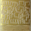 Sticker Nr.2170 Gold Musik Notenschlüssel