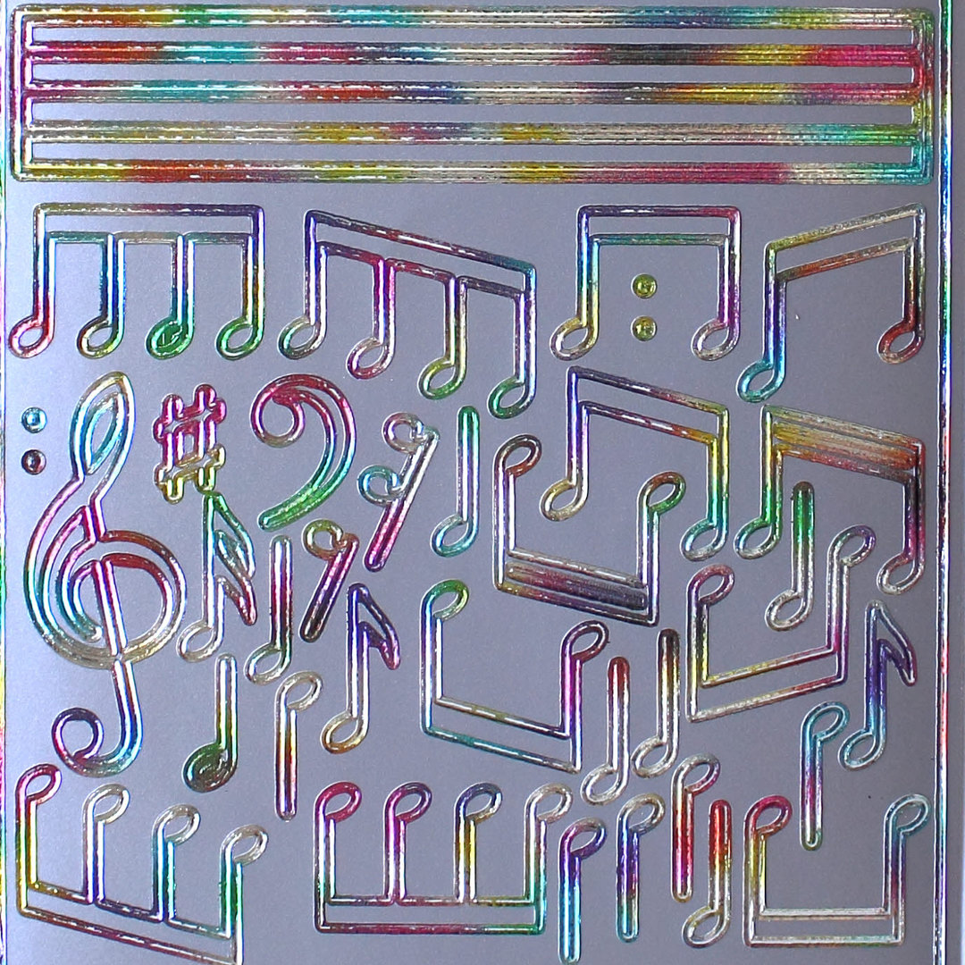 Sticker Nr.2170 Multi Musik Notenschlüssel