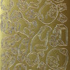Sticker Nr.1009 Gold Motiv Teddy Bär