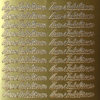 Sticker Nr.1107 Gold Schreibschrift Zum Jubiläum