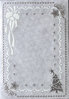 TBZ Kartenaufleger Nr.6058 Pergament Transparent Silberfolien Verzierung