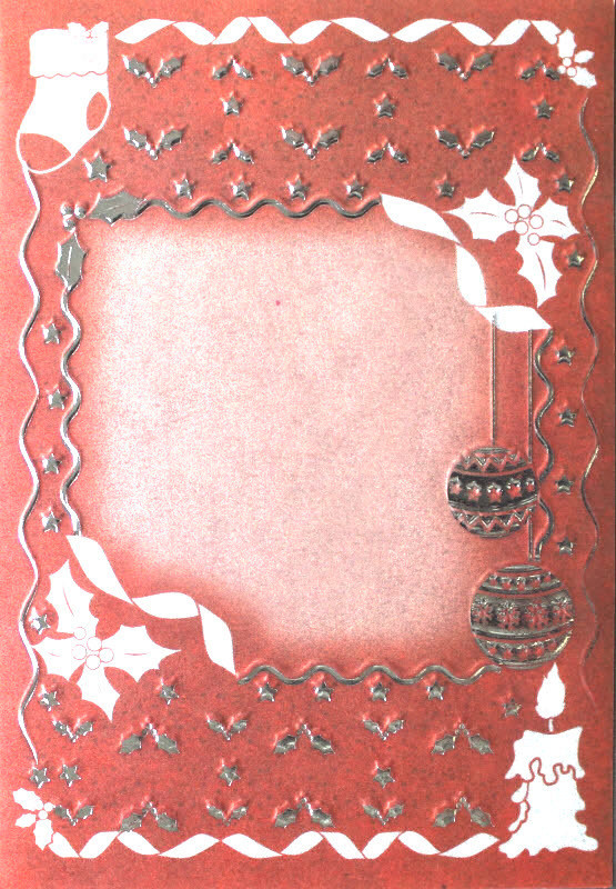 TBZ Kartenaufleger Nr.6070 Pergament Transparent Silberfolien Verzierung