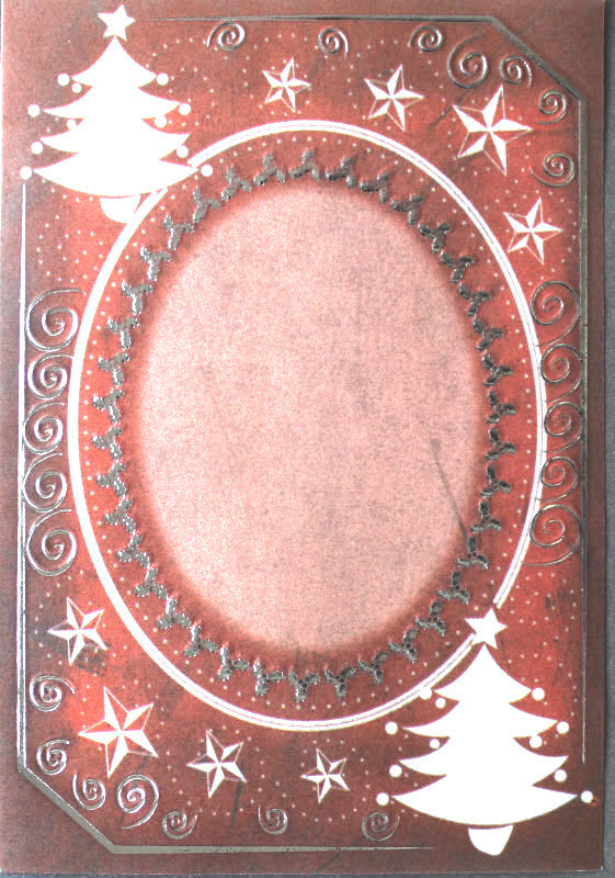 TBZ Kartenaufleger Nr.6071 Pergament Transparent Silberfolien Verzierung