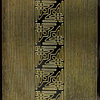 Sticker Nr.0842 Schwarz / Gold Ränder schmale Linien und Ecken
