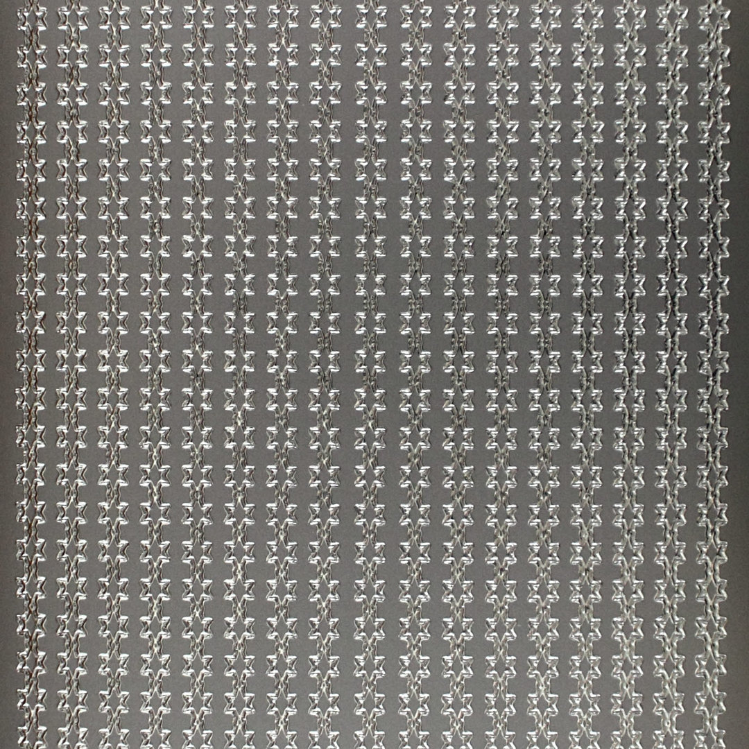 Sticker Nr.0972 Silber Sternbordüre Borte