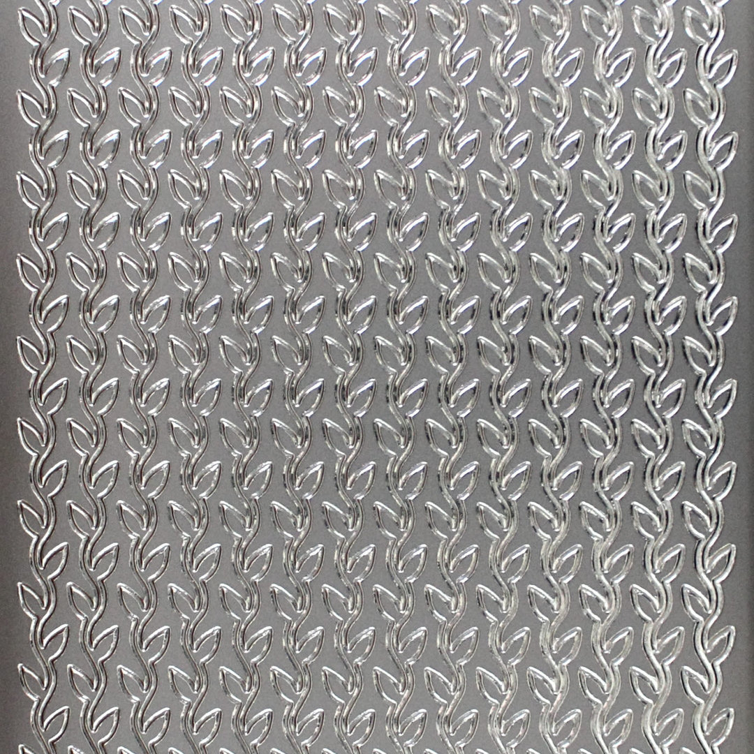 Sticker Nr.1241 Silber Blätter - Ranke