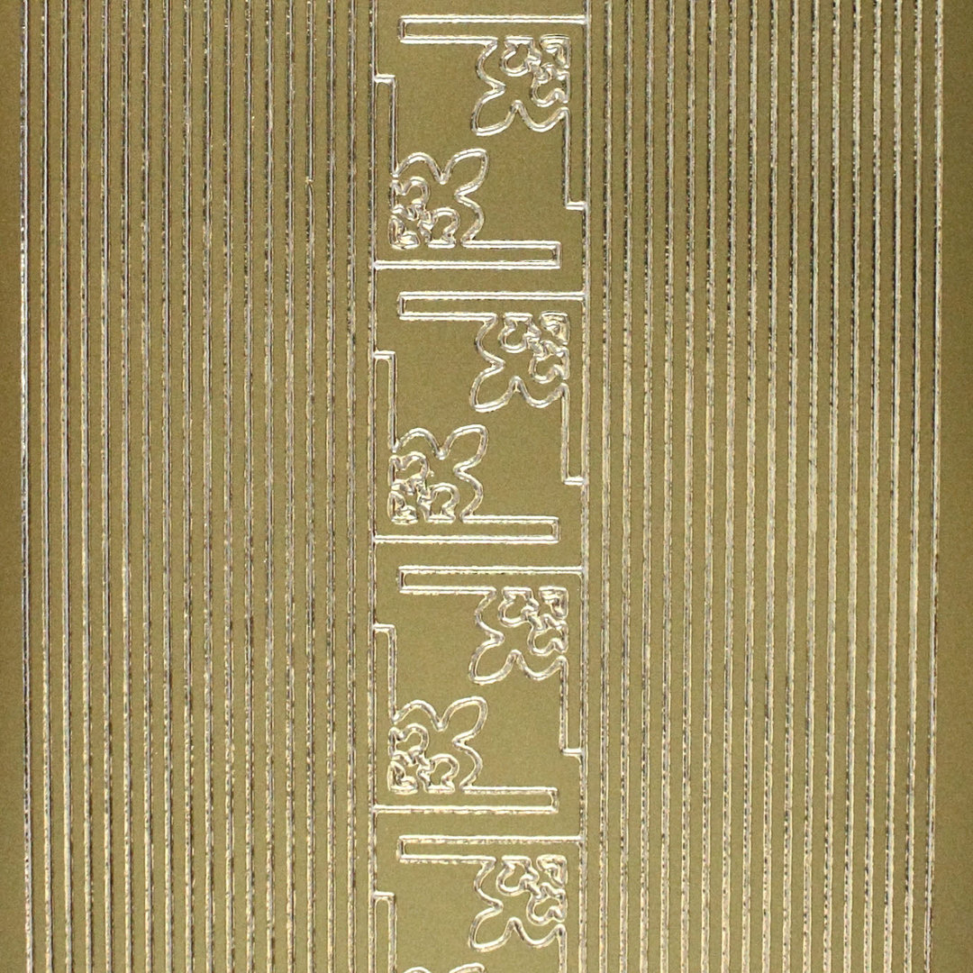 Sticker Nr.7004 Gold Linien - Ecken