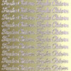Sticker Nr.0480 Gold Schreibschrift Frohe Ostern