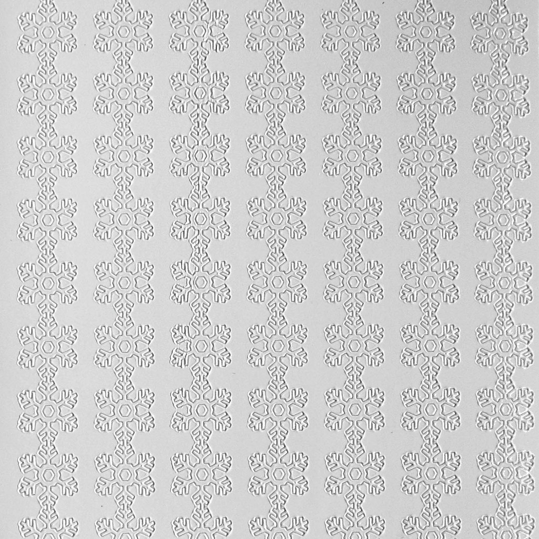 Sticker Nr.0973 Weiss Eiskristalle - Bordüre