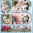 Geprägte Sticker Nr.8066B Blumen - Labels mit Glitter