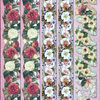 Geprägte Sticker Nr.8067A Blumen - Bordüren - Ecken mit Glitter