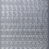 Sticker Nr.0814 Silber Alphabet ABC Großbuchstaben