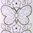 Sticker Nr.3192 Transparent Gold Schmetterlinge Butterfly zum Sticken