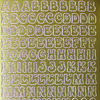 Sticker Nr.0814 Gold Alphabet ABC Großbuchstaben