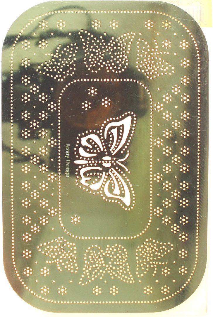 Pricking - Embossing Nr.3008 Schablone ca.9,5cm x 14,5cm Schmetterlinge