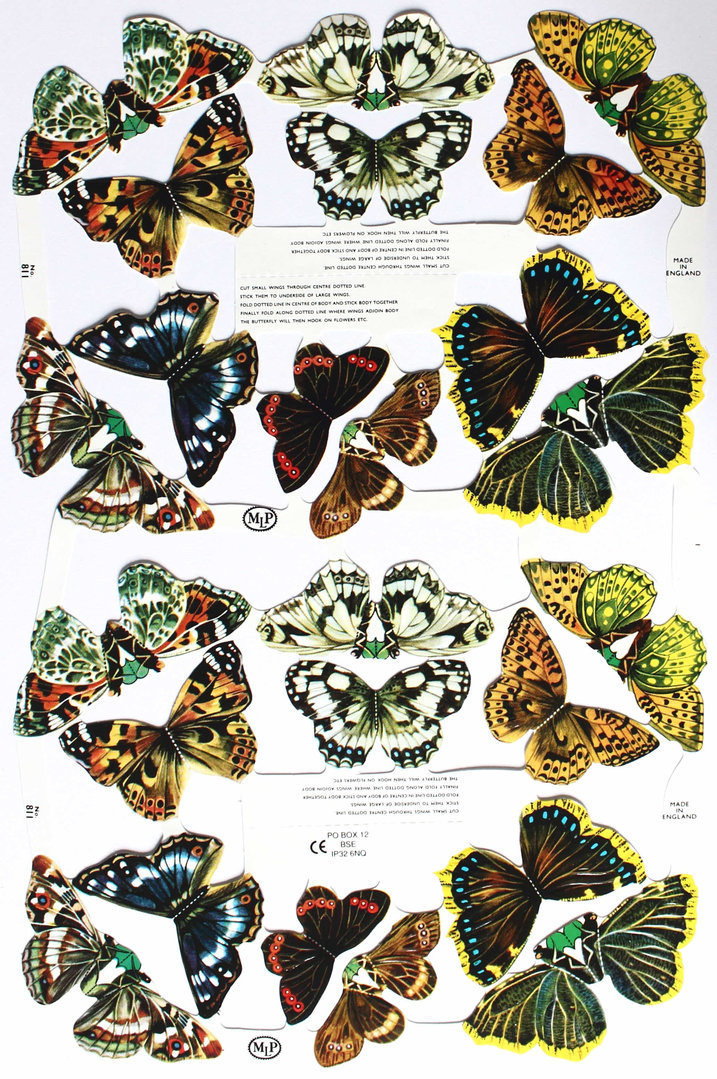 Glanzbilder Nr.0811 Schmetterlinge