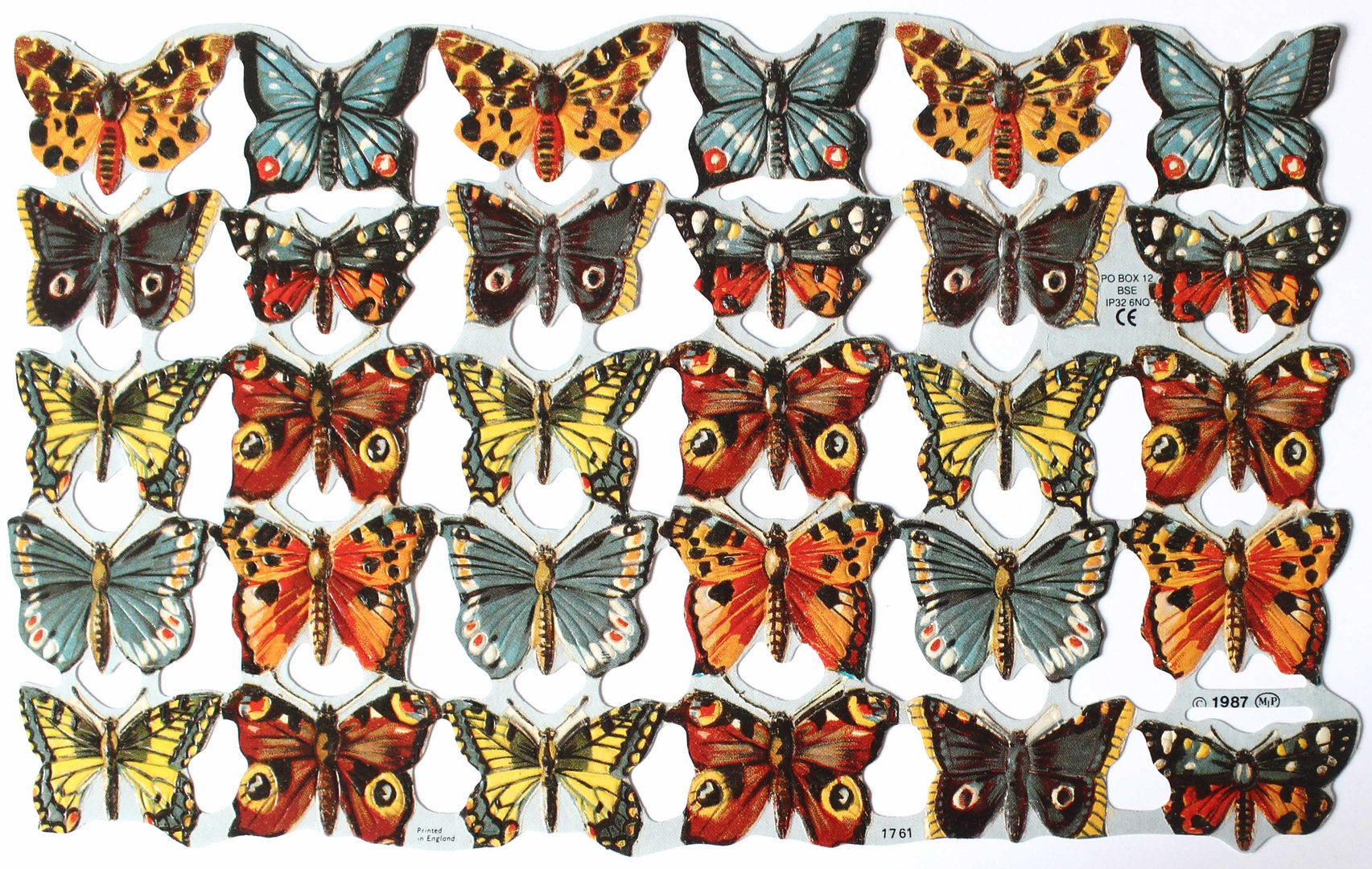 Glanzbilder Nr.1761 Schmetterlinge